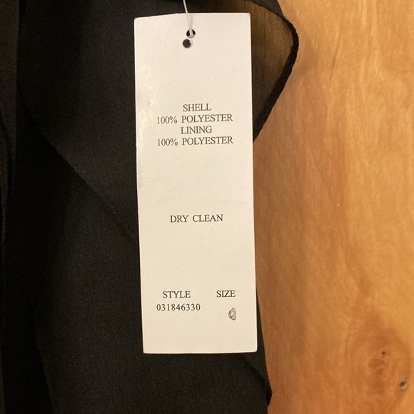 Adrianna Papell Evening Essentials Black Chiffon Skirt - Picture 3 of 11